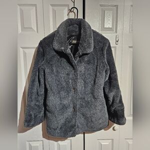 Vintage Monterey Faux Fur Winter Coat | Barely Worn Grey Size Small